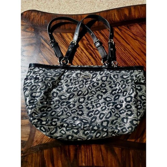 Vintage/Rare Cheetah Print Coach Purse - Picture 1 of 7